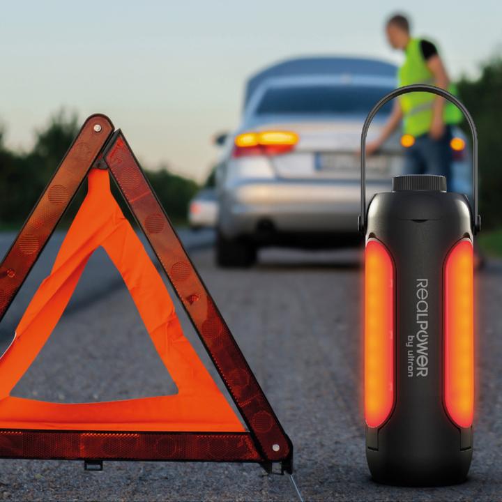 Actual product image RealPower LED outdoor Light 190,solar,black,6.000mAh