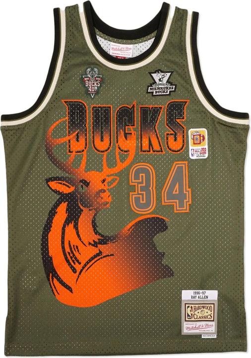 Produktbild Mitchell & Ness NBA Milwaukee Bucks Ray Allen Flight Swingman Trikot Herren (S)
