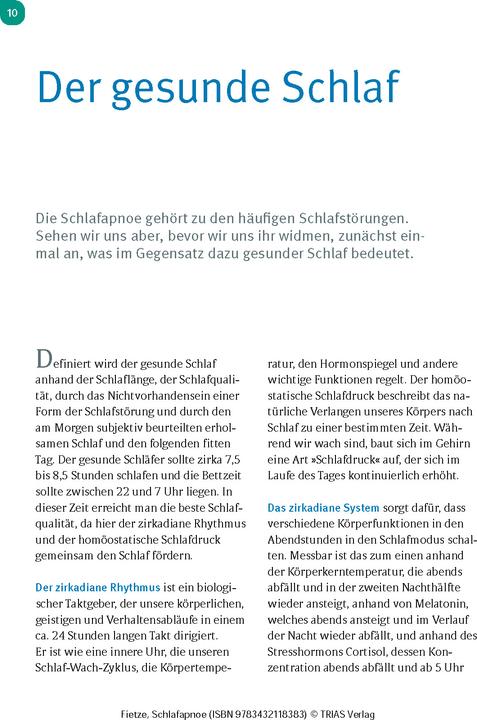 Actual product image Schlafapnoe (German, Fietze, Ingo, 2024)