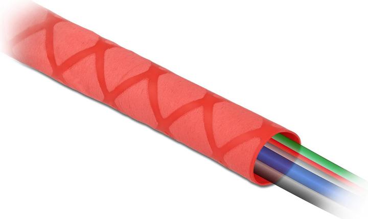 Immagine prodotto Delock Tubo termorestringente X-pattern antiscivolo 1 m x 50 mm rosso (1 x)