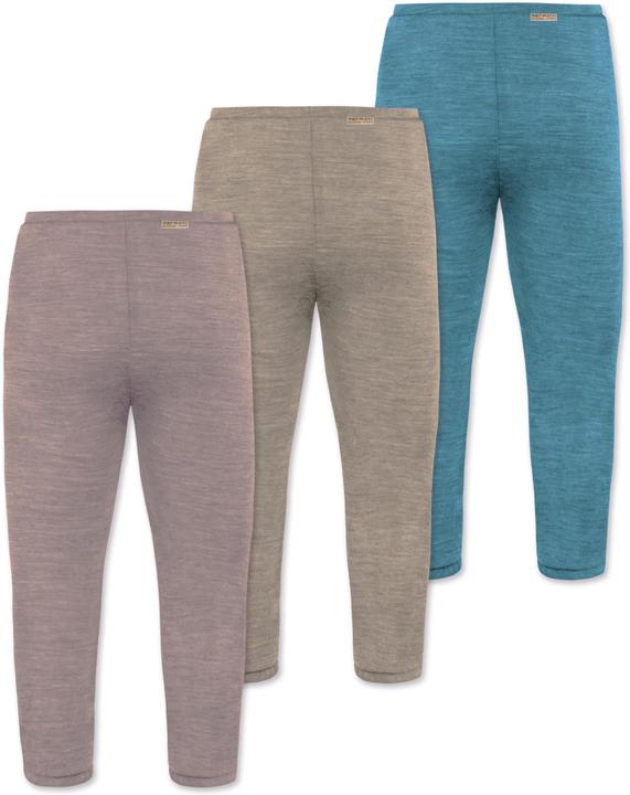 Actual product image Normani 3-pack baby merino pants with feet - 9543 (56)