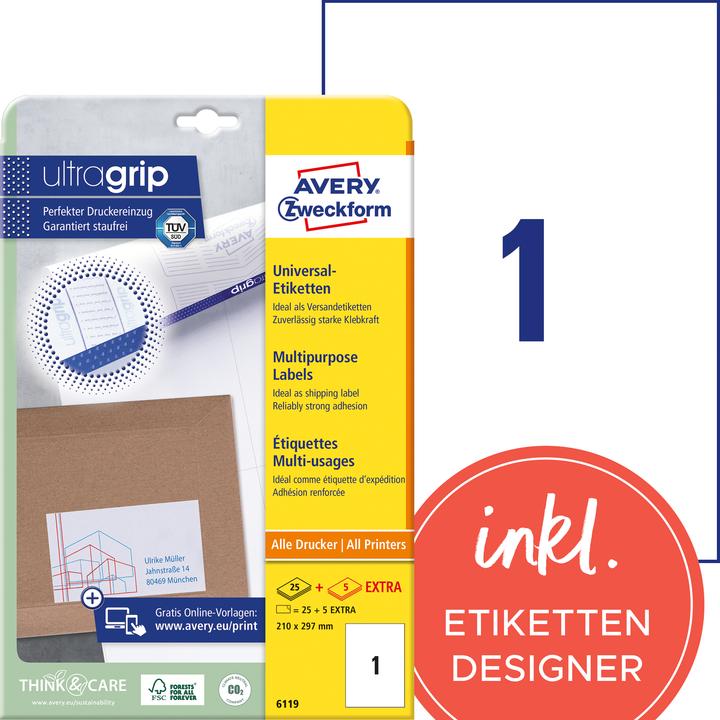 Produktbild Avery Universal-Etiketten