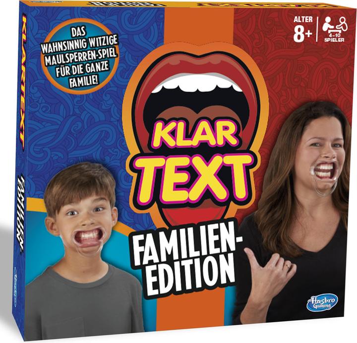 Actual product image Hasbro Gaming Plain text family edition (German)