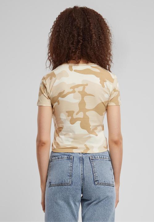 Actual product image Urban Classics Ladies Cropped Camo Tee - 137885 (L)