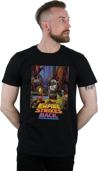 Actual product image Star Wars Mens Yoda Poster T-Shirt (M)