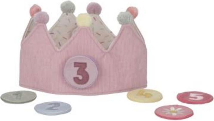 Produktbild Little Dutch Geburtstagskrone mit Zahlen pink