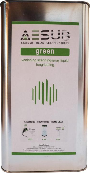 Actual product image Aesub Scanning spray spray gun solution green 5000ml