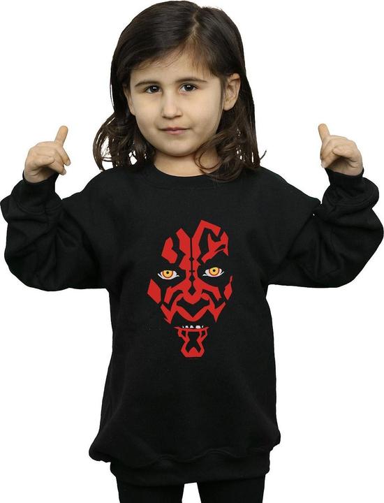 Produktbild Star Wars Darth Maul Face Sweatshirt Mädchen (140, 146)