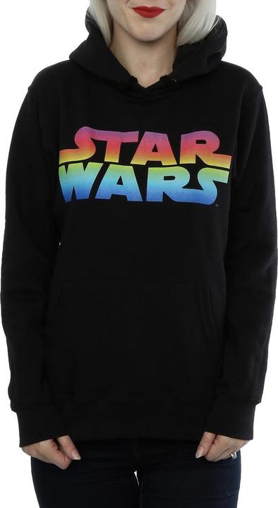 Actual product image Star Wars Womens/Ladies Rainbow Logo Hoodie (S)