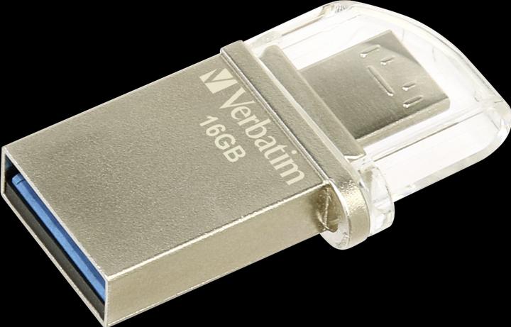 Actual product image Verbatim Store n Go OTG 16GB Micro Drive USB 3.0 (16 GB, USB-A, USB 3.0)