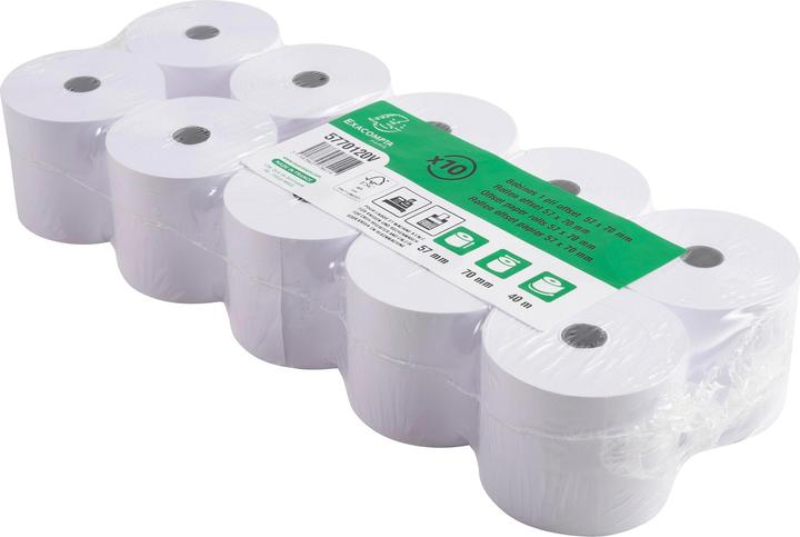 Actual product image Exacompta Cash register rolls, 57 mm x 44 m x 12 mm, extra white