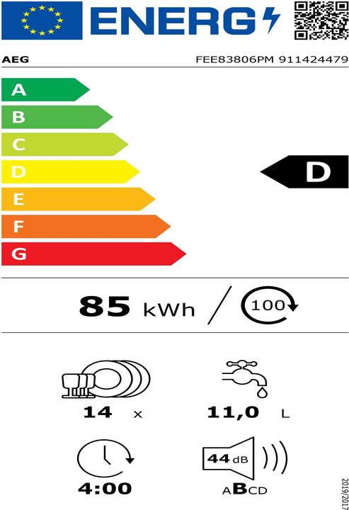 Energy Label AEG FES 8380 CPM
