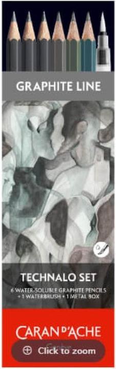 Immagine prodotto Caran d'Ache Graphite Line Technalo Metallschachtel (Blu, Grigio, Verde scuro, 6 x)