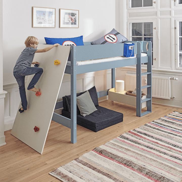 Immagine prodotto Manis-h Manis h ASK Letto a soppalco medio con rete a doghe Bianco neve (90 x 200 cm)
