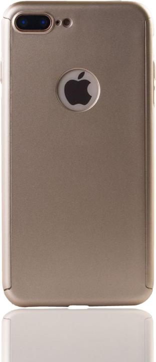 Produktbild König Design Schutz Handy Hülle für Apple iPhone 7 Plus Full Case Cover Displayschutz Gold (Apple iPhone 7 Plus)