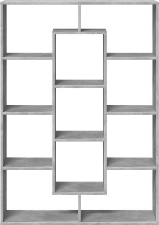 Produktbild VidaXL Bücherregal Raumteiler Wandregal Standregal Raumtrenner Regal Betongrau (29 x 29 x 143 cm)