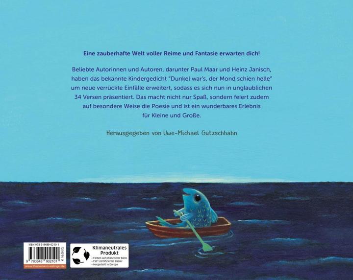 Produktbild Dunkel war's, der Mond schien helle (Deutsch, Jens Rassmus, Uwe-Michael Gutzschhahn, 2023)