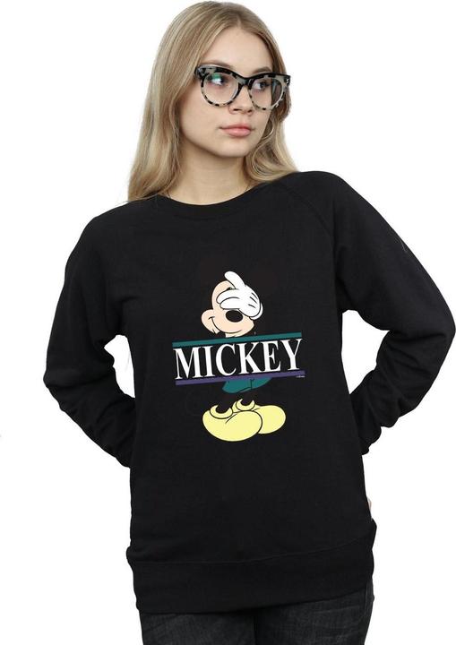 Actual product image Disney Womens/Ladies Mickey Mouse Letters Sweatshirt (L)