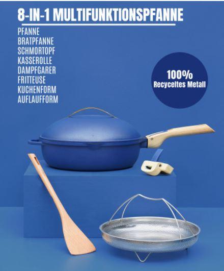 Actual product image Cookut La Fabuleuse 24 cm, Saphir blau (Casserole + Stewpot)