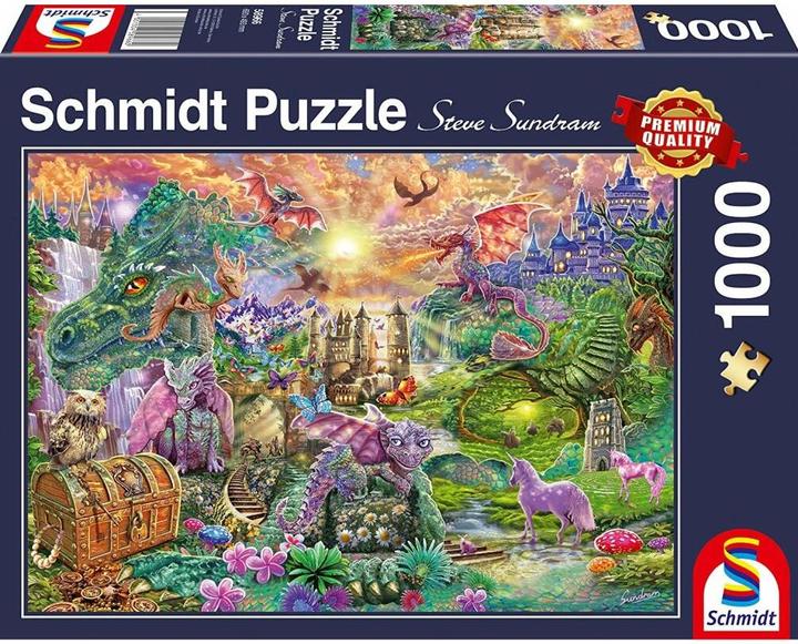 Image du produit Schmidt Spiele Le Pays du Dragon Enchanté (1000 pièces)