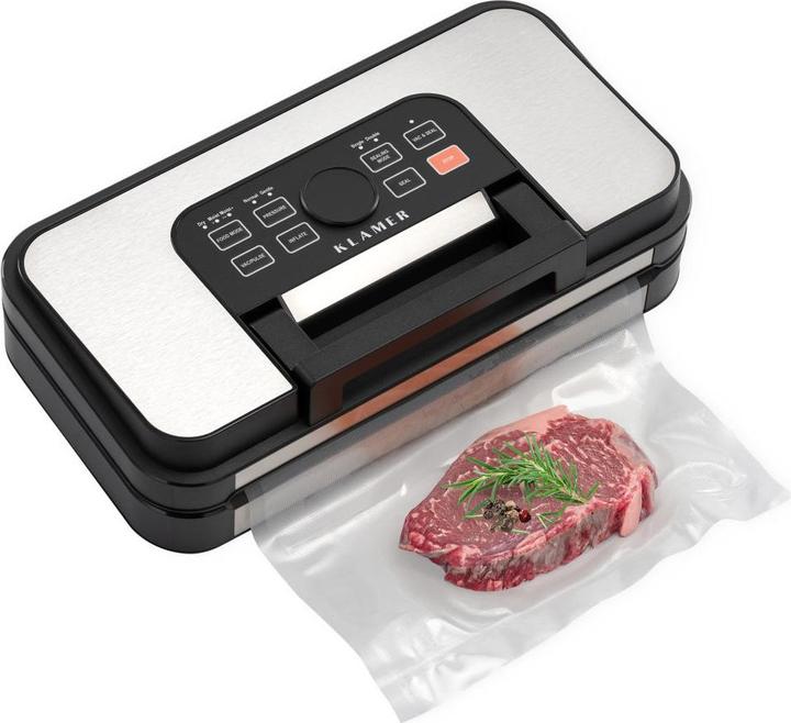 Image du produit KLAMER Premium Vakuumiergerät für Lebensmittel - Vakuumierer für trockene & feuchte Lebensmitte…