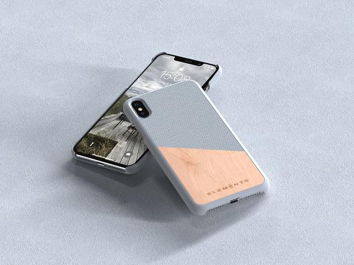 Immagine prodotto Nordic Elements Original Helium - Custodia per Iphone Xs Max con vero legno d'acero (grigio chiaro) (Apple iPhone XS Max)