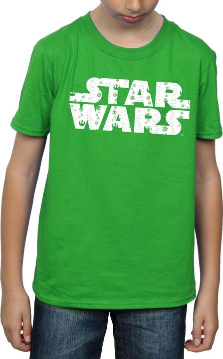 Immagine prodotto Star Wars Christmas Logo Maglietta Ragazzi (152, 158)