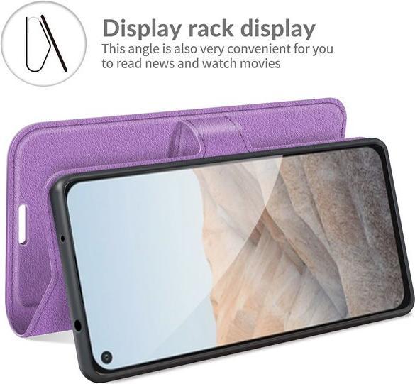 Actual product image MU Classic Litchi Leather Bookcover Series (Google Pixel 5a)