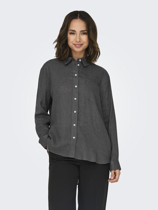 Actual product image Only Single-coloured linen mix shirt Shirt (M)