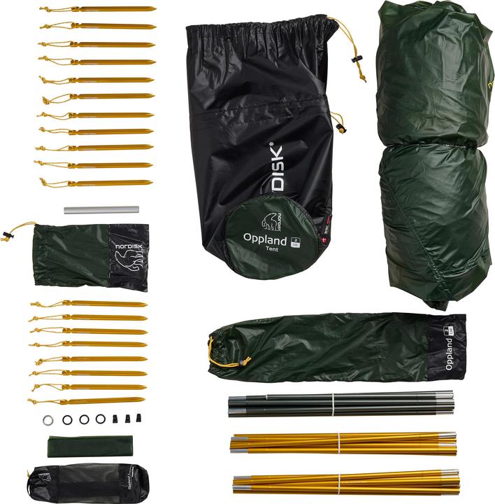 Actual product image Nordisk Oppland 2 Lw (2.0) Tent (Tunnel tent, 1.70 kg, 2 persons)