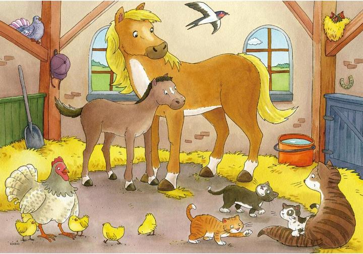 Actual product image Ravensburger Happy animal families (12 pieces)