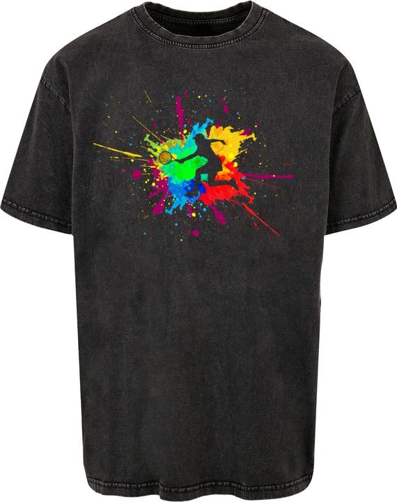 Produktbild Merchcode Color Splash Player Acid Washed Oversized Tee - 117937 (L)