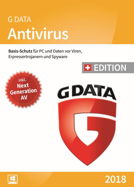 G Data AntiVirus 2018 Edizione Svizzera (3 Utente, 12 mesi)
