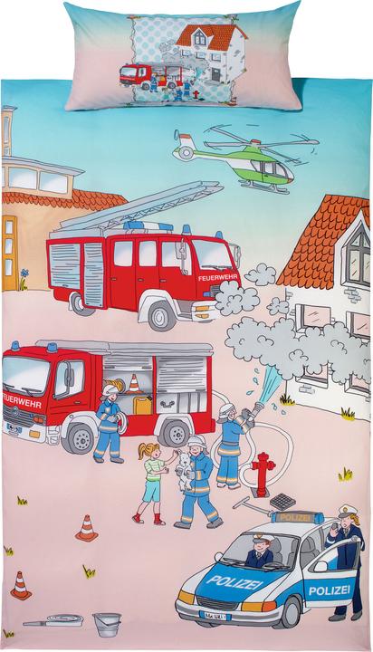 Produktbild Erwin Müller Kinder-Bettwäsche "Polizei & Feuerwehr"