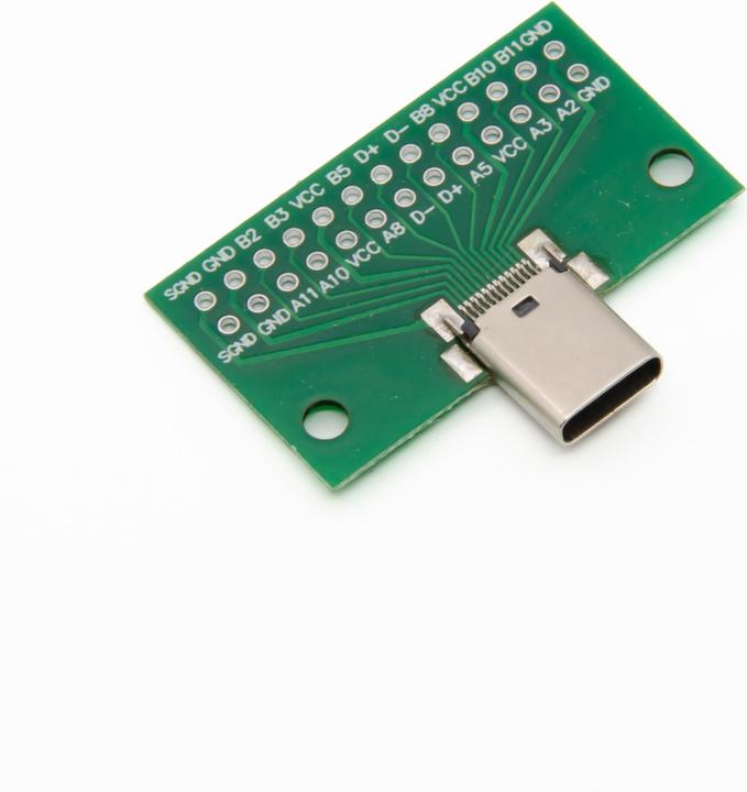 Actual product image Purecrea USB Type C Socket Breakout Board