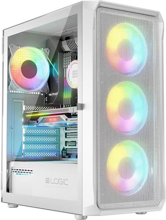 Image du produit Logic PORTOS ARGB MINIDI Boîtier USB 3.0 blanc (ATX)