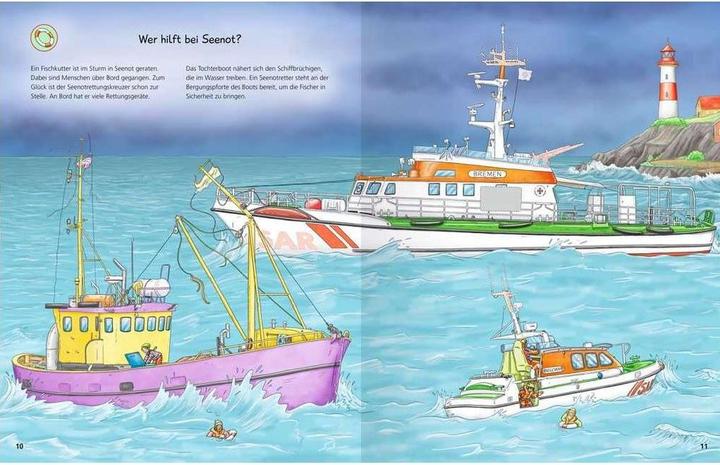Actual product image Ravensburger Why? Why? Why? Sticker booklet: Emergency vehicles