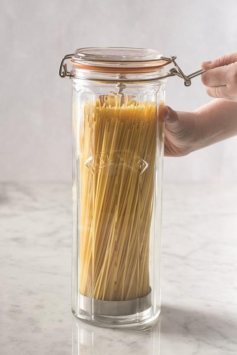Immagine prodotto Kilner 25.737 Barattolo per spaghetti alto con tappo a clip in vetro, 2,2 litri (2.20 l)