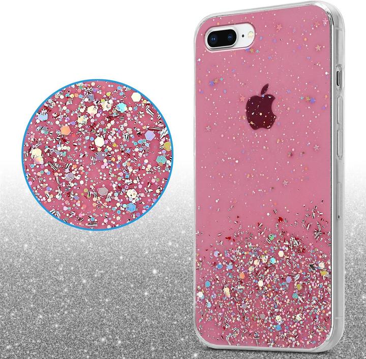 Actual product image Cadorabo TPU cover sparkling glitter (Apple iPhone 7 Plus, Apple iPhone 7s Plus)