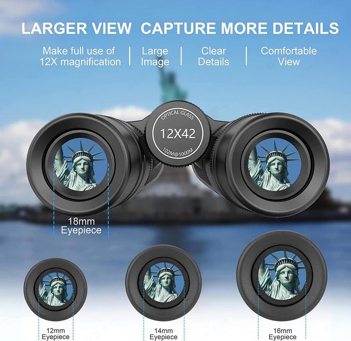 Image du produit Adasion Jumelles avec adaptateur pour téléphone portable & trépied