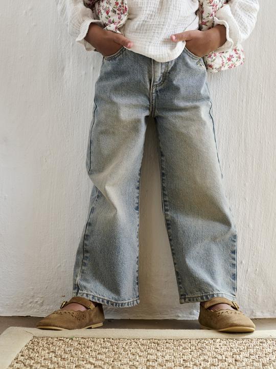Actual product image Vertbaudet Weite Mädchen Jeans mit Dehnbund, Bundweite verstellbar (92)