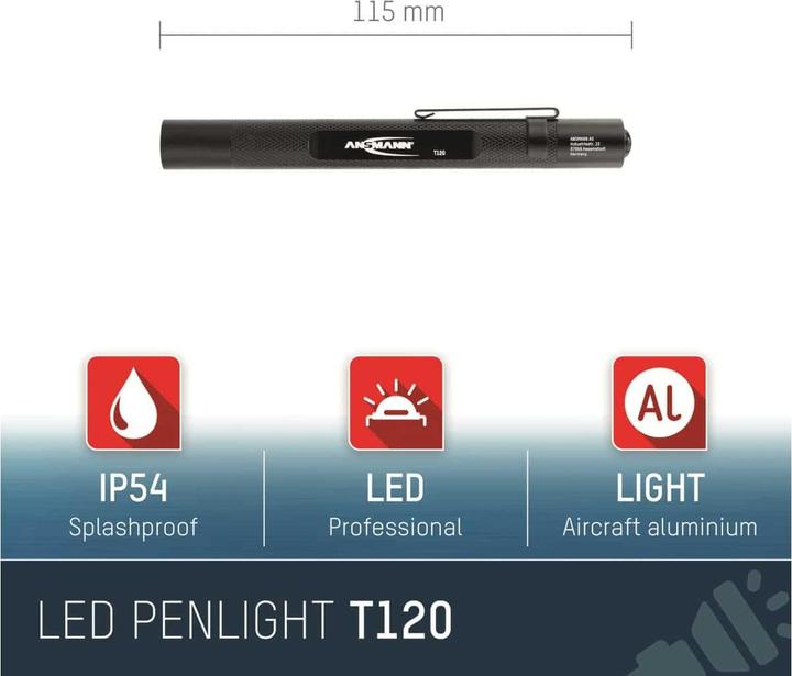 Actual product image Ansmann Future T120 LED Penlight (11.50 cm, 130 lm)