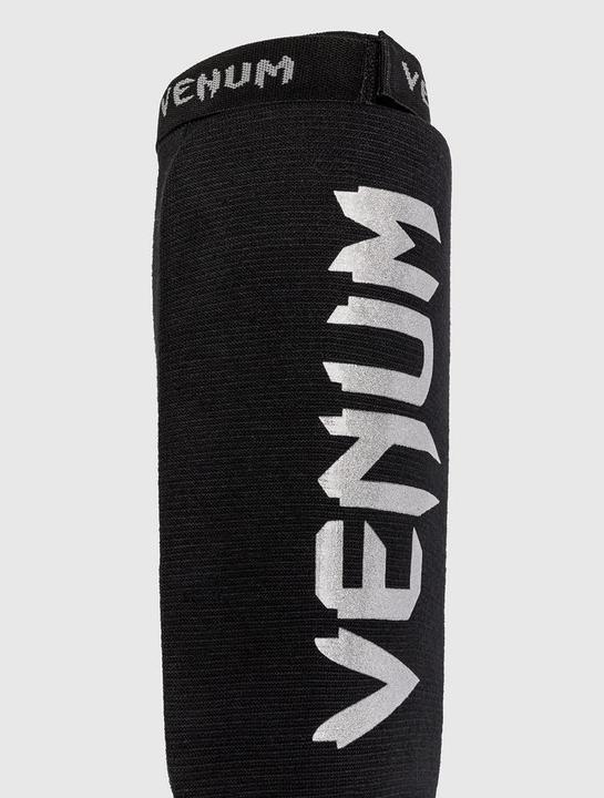 Actual product image Venum Kontact Shin Guards Schwarz/Silber, L, Grösse: L (L)