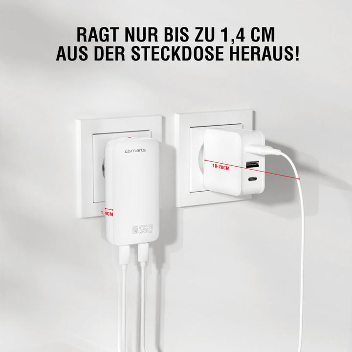 Actual product image 4smarts FlatPlug Slim Dual (65 W)