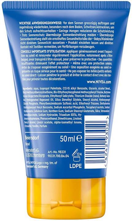 Immagine prodotto NIVEA Crema solare Protection & Care To Go SPF 30 (Crema solare, SPF 30, 50 ml, 65 g)