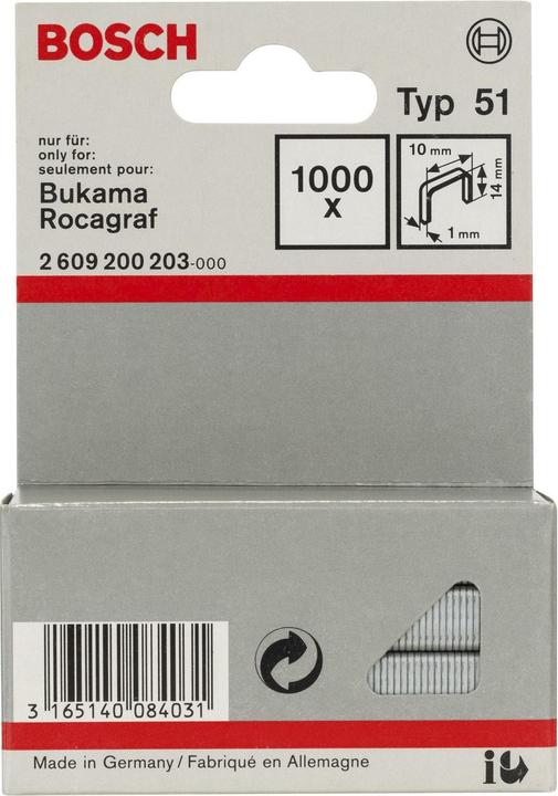 Actual product image Bosch Professional Zubehör Flat wire clamp type 51, 10 x 1 x 14 mm