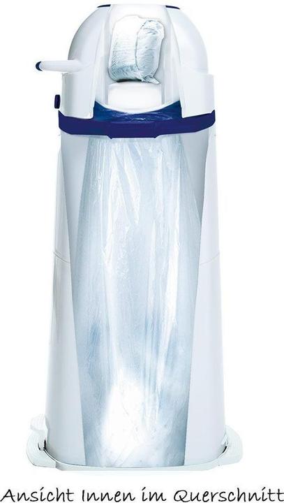 Actual product image Diaper Champ Nappy Pail Large 80 l Silver/White