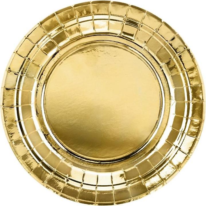 Immagine prodotto Partydeco Piatto di carta oro 18 cm (6 pezzi) (6 x)