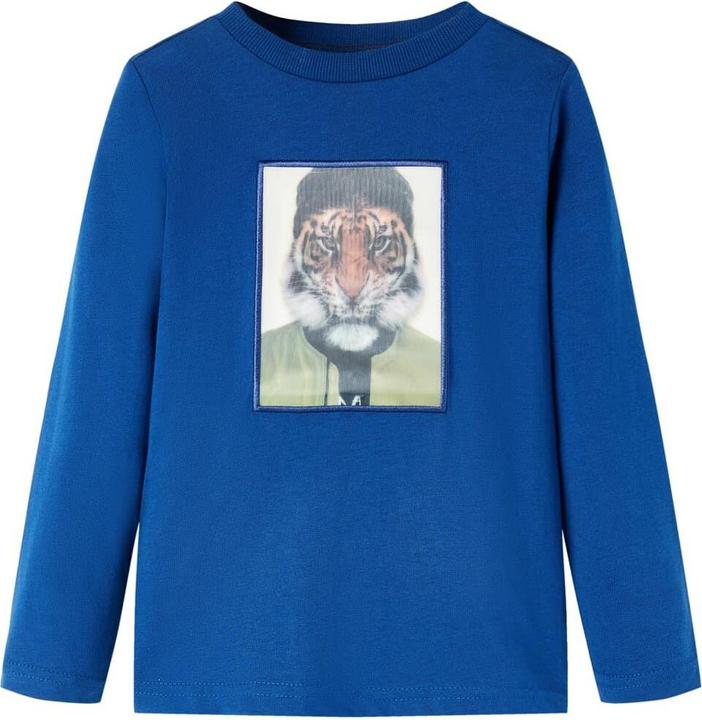 VidaXL Kinder-Langarmshirt Dunkelblau 116,Material: 100 (116)