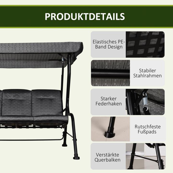 Image du produit Outsunny Balançoire hollywoodienne